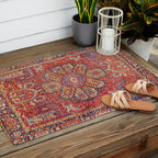 Heriz Azerbaijan Northwest Persian Carpet Print Outdoor Rug Gallery Image 2