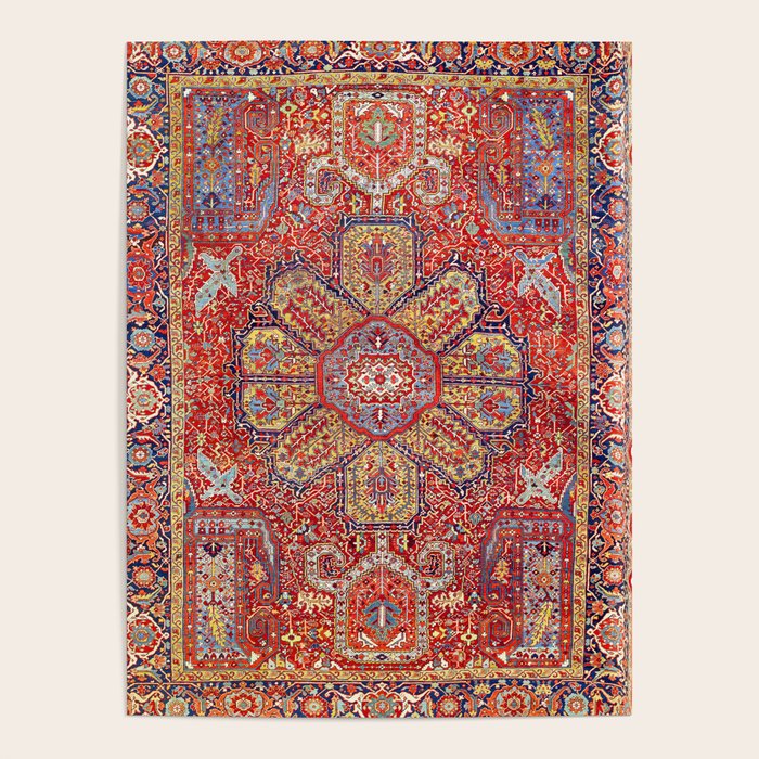 Heriz Azerbaijan Northwest Persian Carpet Print Poster Gallery Image 1