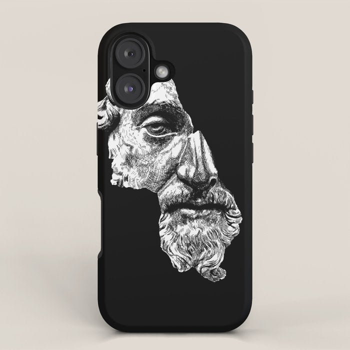 MARCUS AURELIUS ANTONINUS AUGUSTUS / White iPhone Case Gallery Image 1
