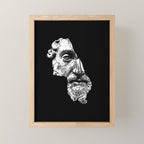 MARCUS AURELIUS ANTONINUS AUGUSTUS / White Mini Art Print Gallery Image 1
