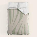 Maldives Abstract Botanical Pattern in Sage and Beige Comforter Gallery Image 6