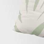 Maldives Abstract Botanical Pattern in Sage and Beige Pillow Sham Gallery Image 4