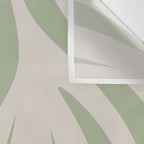 Maldives Abstract Botanical Pattern in Sage and Beige Wall Tapestry Gallery Image 3