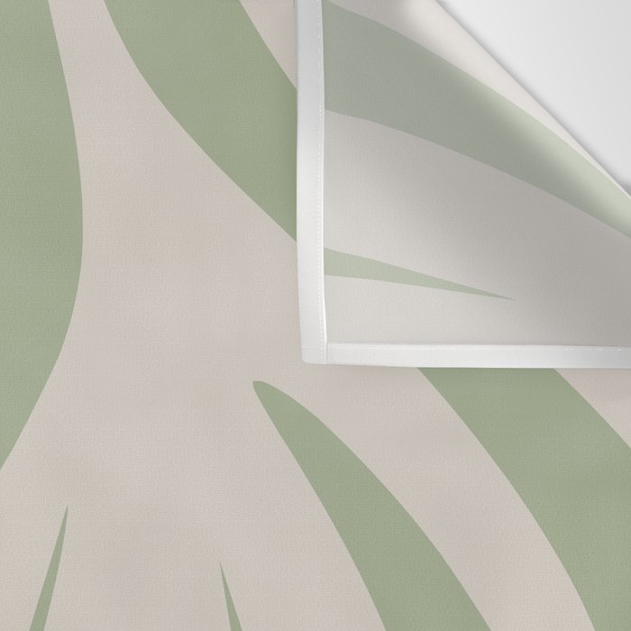 Maldives Abstract Botanical Pattern in Sage and Beige Wall Tapestry Gallery Image 3