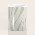 Maldives Abstract Botanical Pattern in Sage and Beige Coffee Mug Gallery Image 4