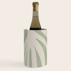 Maldives Abstract Botanical Pattern in Sage and Beige Wine Chiller Gallery Image 3