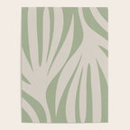 Maldives Abstract Botanical Pattern in Sage and Beige Poster Gallery Image 4