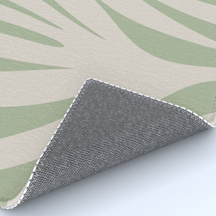 Maldives Abstract Botanical Pattern in Sage and Beige Rug Gallery Image 4