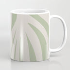 Maldives Abstract Botanical Pattern in Sage and Beige Coffee Mug Gallery Image 1