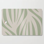 Maldives Abstract Botanical Pattern in Sage and Beige Cutting Board Gallery Image 1