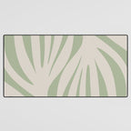 Maldives Abstract Botanical Pattern in Sage and Beige Desk Mat Gallery Image 3
