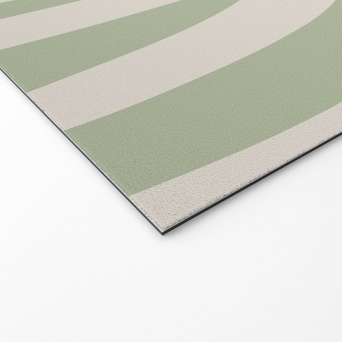 Maldives Abstract Botanical Pattern in Sage and Beige Welcome Mat Gallery Image 2