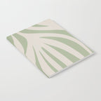 Maldives Abstract Botanical Pattern in Sage and Beige Notebook Gallery Image 2