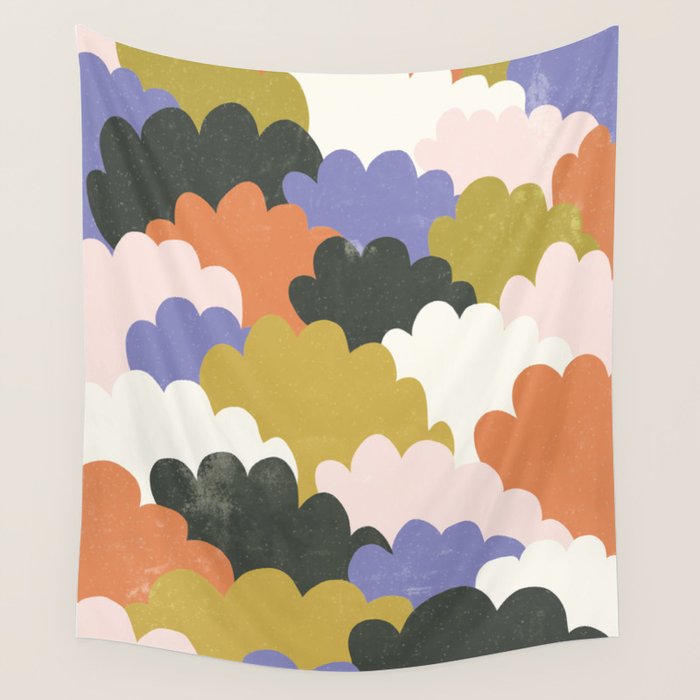 Cloudy Sky Wall Tapestry Gallery Image 1