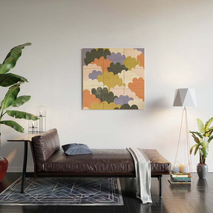 Cloudy Sky Wood Wall Art Gallery Image 2