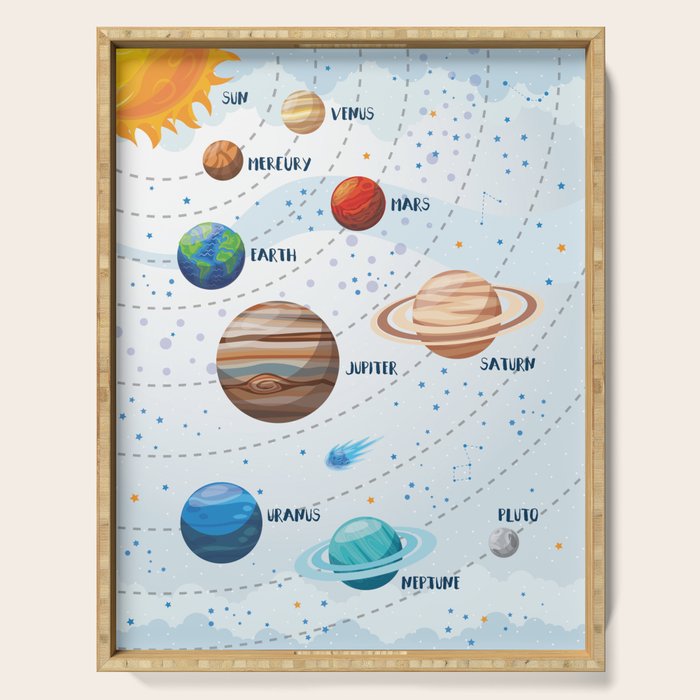 Light solar system Serving Tray Gallery Image 1