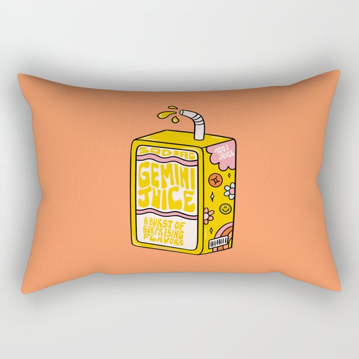 Gemini Juice Box Rectangular Pillow Gallery Image 1