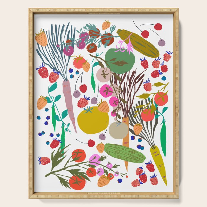 Summer Garden Joy Serving Tray Gallery Image 1