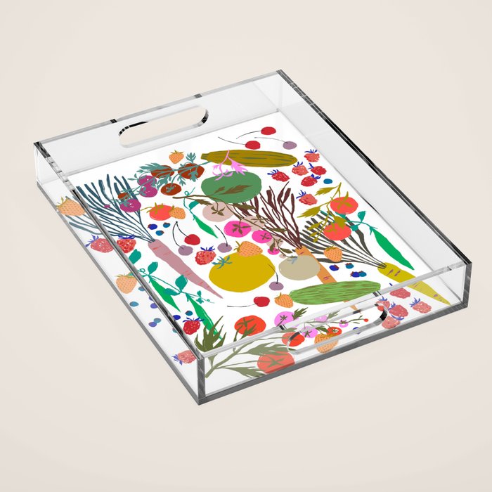 Summer Garden Joy Acrylic Tray Gallery Image 1