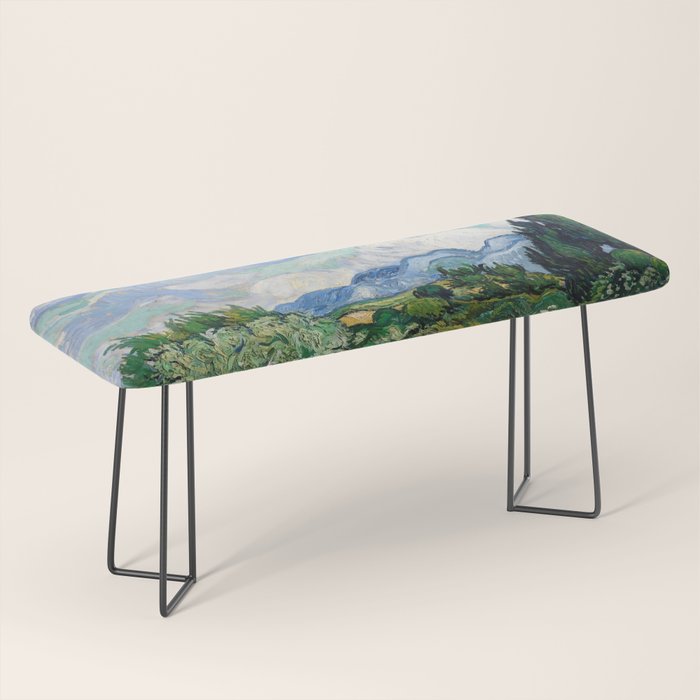Wheat Field with Cypresses by Vincent van Gogh Bench Gallery Image 1