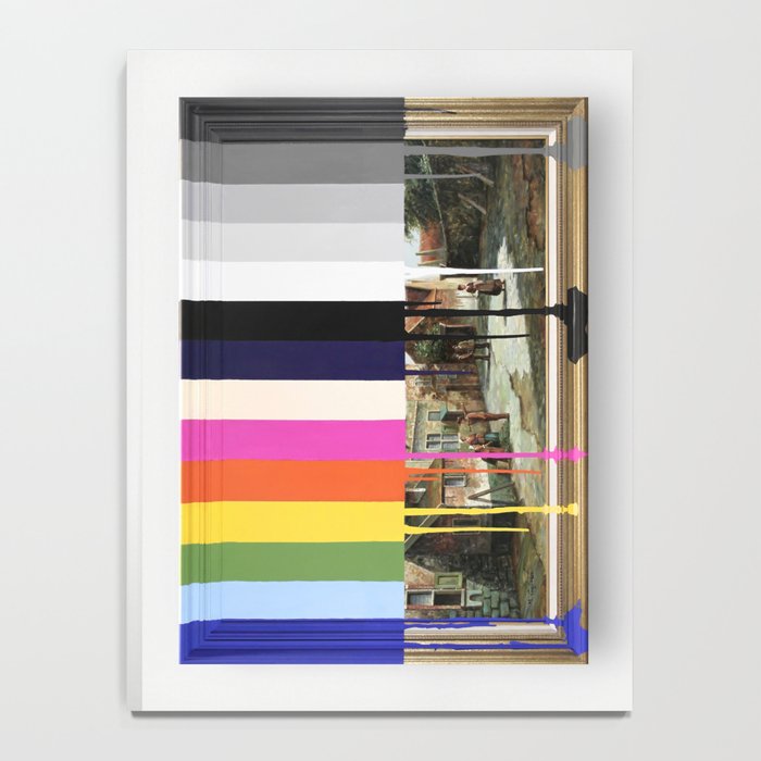 Garage Sale Painting of Peasants with Color Bars Notebook Gallery Image 4