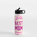Best Mom Coquette Cherry Blossom Water Bottle Gallery Image 1