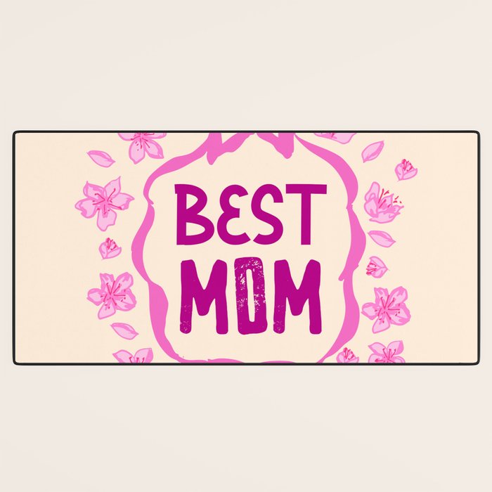 Best Mom Coquette Cherry Blossom Desk Mat Gallery Image 3