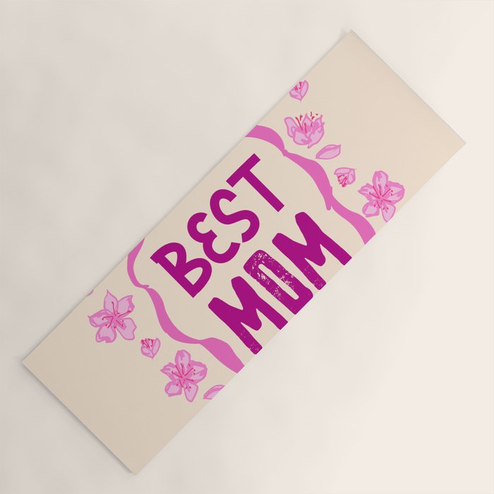Best Mom Coquette Cherry Blossom Yoga Mat Gallery Image 1