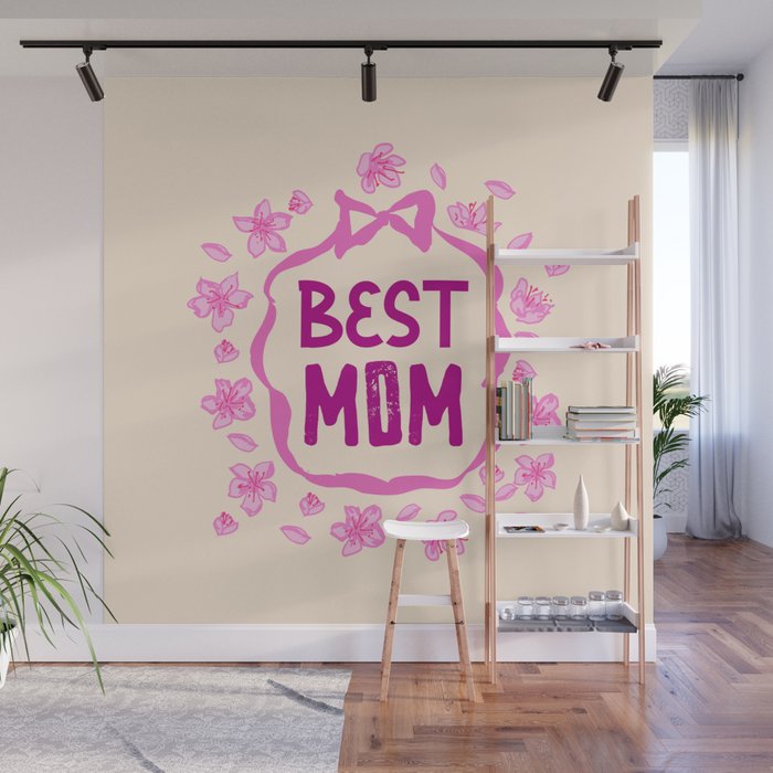 Best Mom Coquette Cherry Blossom Wall Mural Gallery Image 1