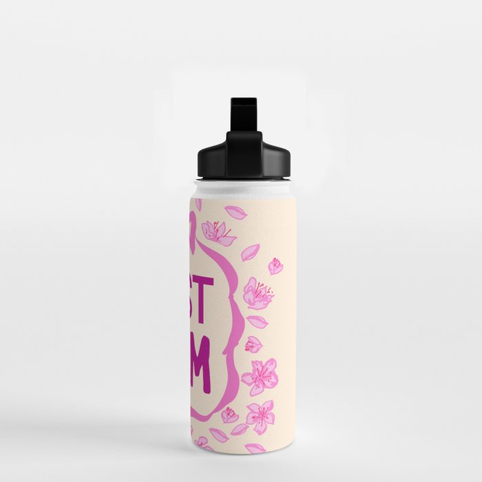 Best Mom Coquette Cherry Blossom Water Bottle Gallery Image 2