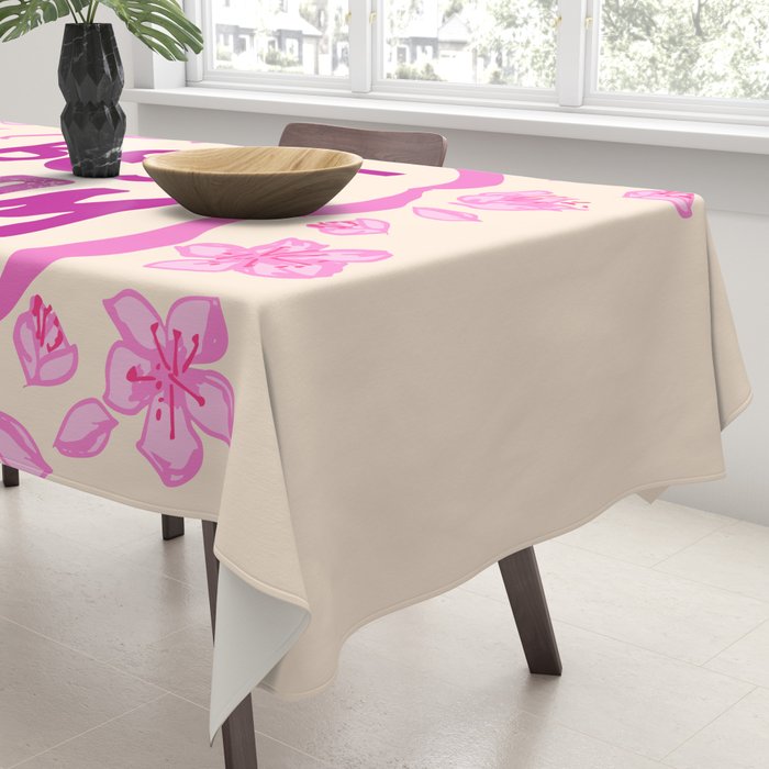 Best Mom Coquette Cherry Blossom Tablecloth Gallery Image 3