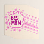 Best Mom Coquette Cherry Blossom Wrapping Paper Gallery Image 3