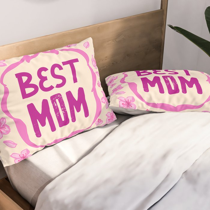 Best Mom Coquette Cherry Blossom Pillow Sham Gallery Image 2