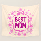 Best Mom Coquette Cherry Blossom Wall Tapestry Gallery Image 4