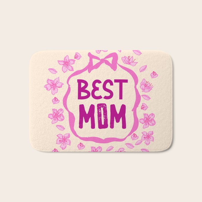 Best Mom Coquette Cherry Blossom Bath Mat Gallery Image 1