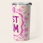 Best Mom Coquette Cherry Blossom Travel Mug Gallery Image 2