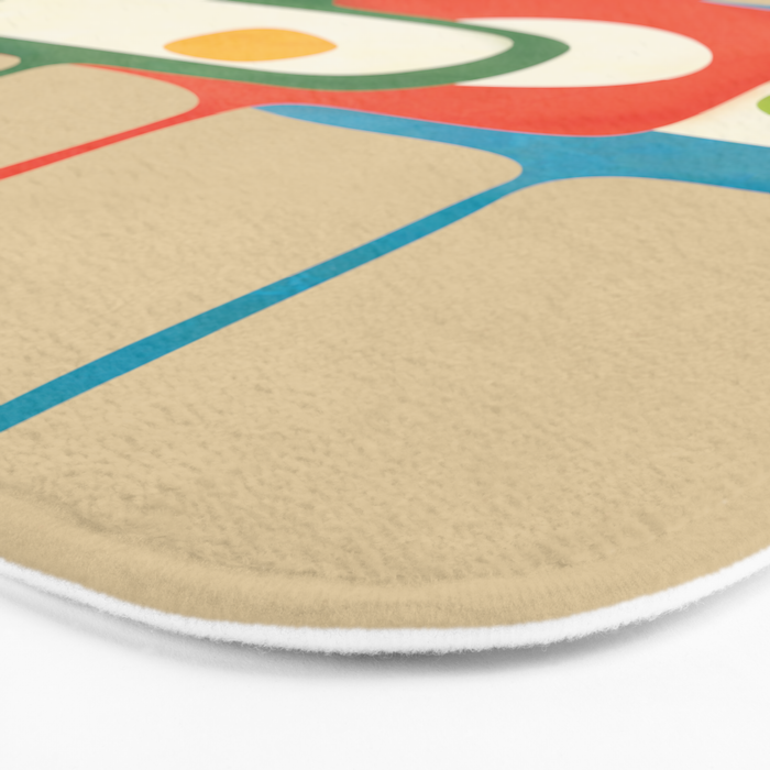 Mid-Century Abstract Balance 04 Bath Mat Gallery Image 3