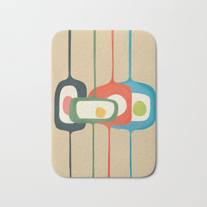 Mid-Century Abstract Balance 04 Bath Mat Gallery Image 1