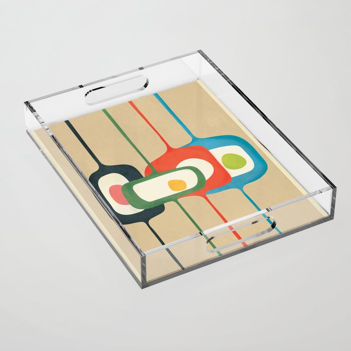 Mid-Century Abstract Balance 04 Acrylic Tray Gallery Image 1
