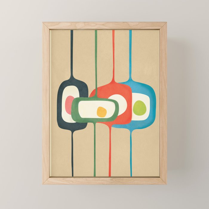 Mid-Century Abstract Balance 04 Mini Art Print Gallery Image 1