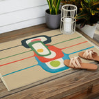 Mid-Century Abstract Balance 04 Outdoor Rug Gallery Image 2