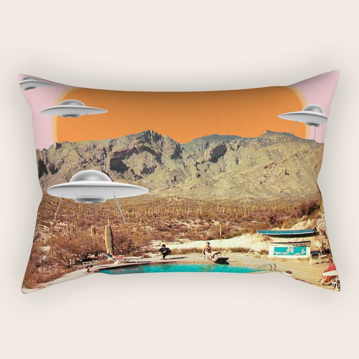 They've arrived! (UFO) Rectangular Pillow Gallery Image 2