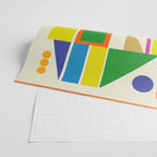 Mid Century Modern Palm Springs Retro Vintage Aesthetic Geometric Abstract Travel Poster Wrapping Paper Gallery Image 2