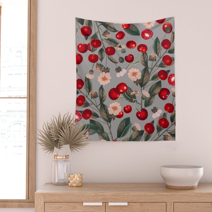 SWEET CHERRY IV Wall Tapestry Gallery Image 2
