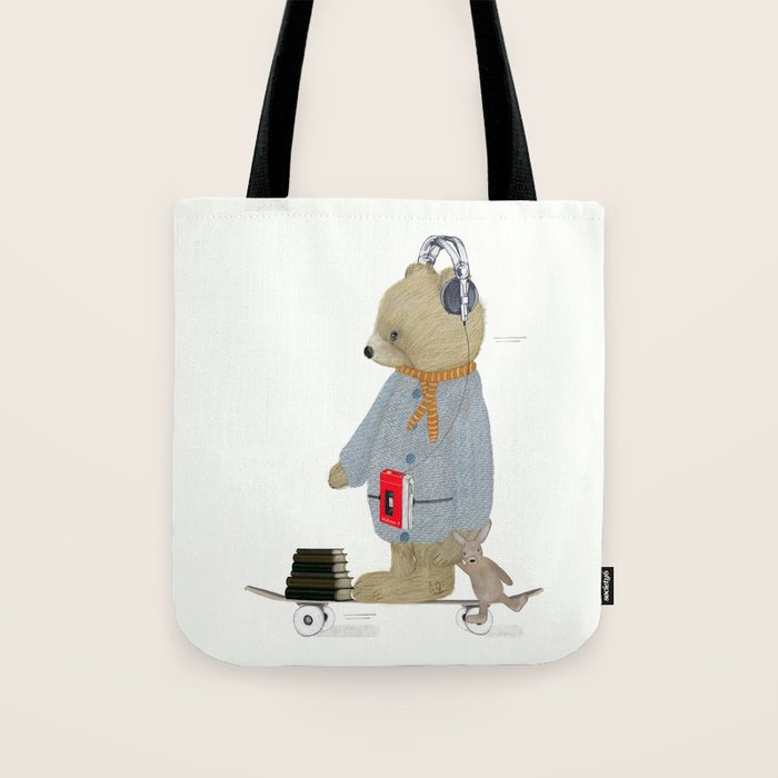 skate bear Tote Bag Gallery Image 1