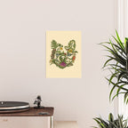 Botanical French Bulldog Poster Gallery Image 2