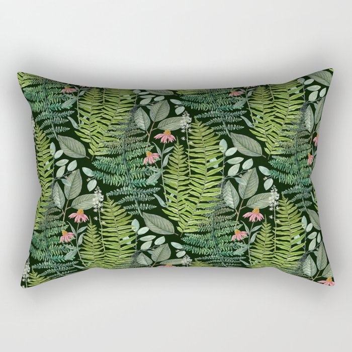 Pacific Northwest Plants Rectangular Pillow Gallery Image 2