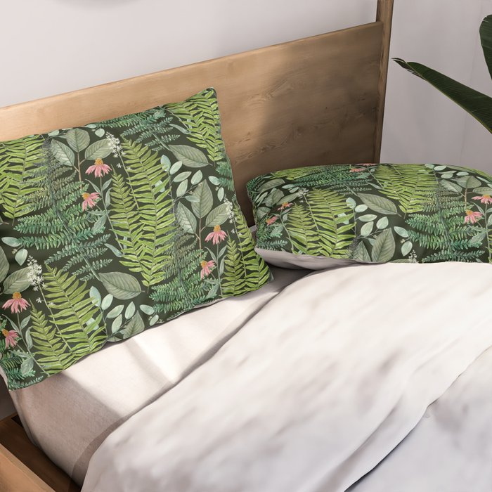 Pacific Northwest Plants Pillow Sham Gallery Image 2