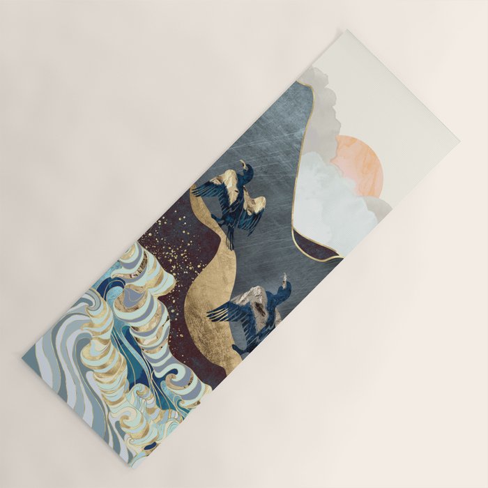 Metallic Waves Yoga Mat Gallery Image 1