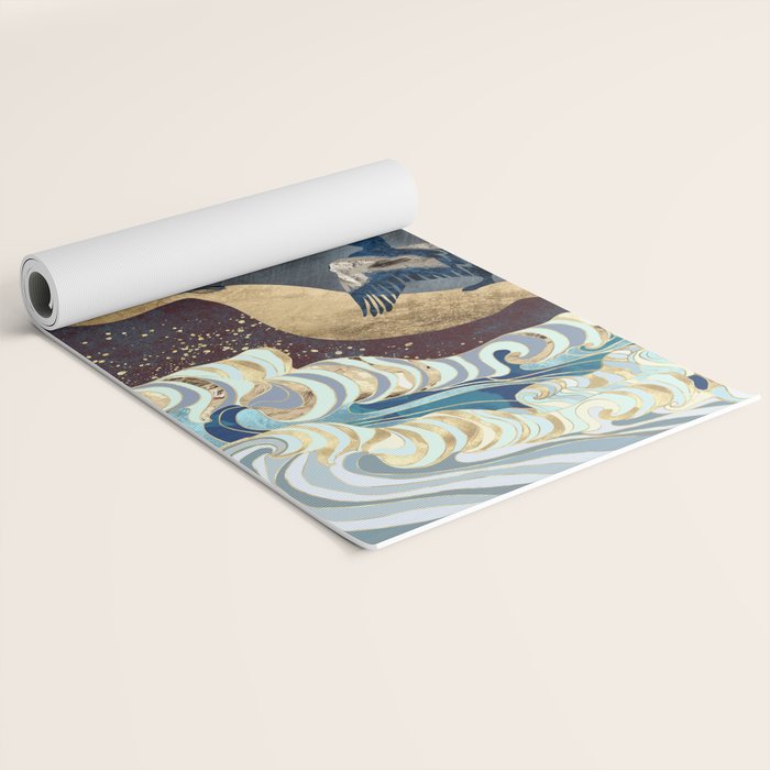 Metallic Waves Yoga Mat Gallery Image 2